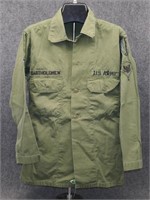 Vietnam War Poplin Fatigue Shirt 1st Signal Bde