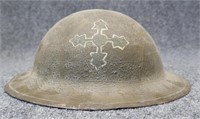 WWI 4th Division Painted Doughboy Helmet