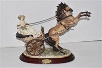 Florence Young Hearts Ltd Ed Figurine Lady w/Horse