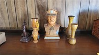 Homemade Wood Vases, Wood Policeman Figure