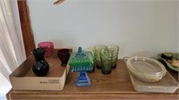 Glass Vases, Plates, Bowls