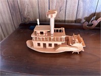Homemade Wood Tugboat
