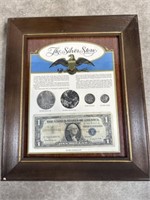 The Silver Story Framed U.S.A Silver Currency/