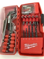 Milwaukee Nut Drivers & Drill Bits w/ Case