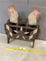 Rooster magazine rack?