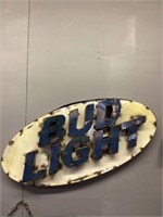 Metal Bud Light sign 34 x 16
