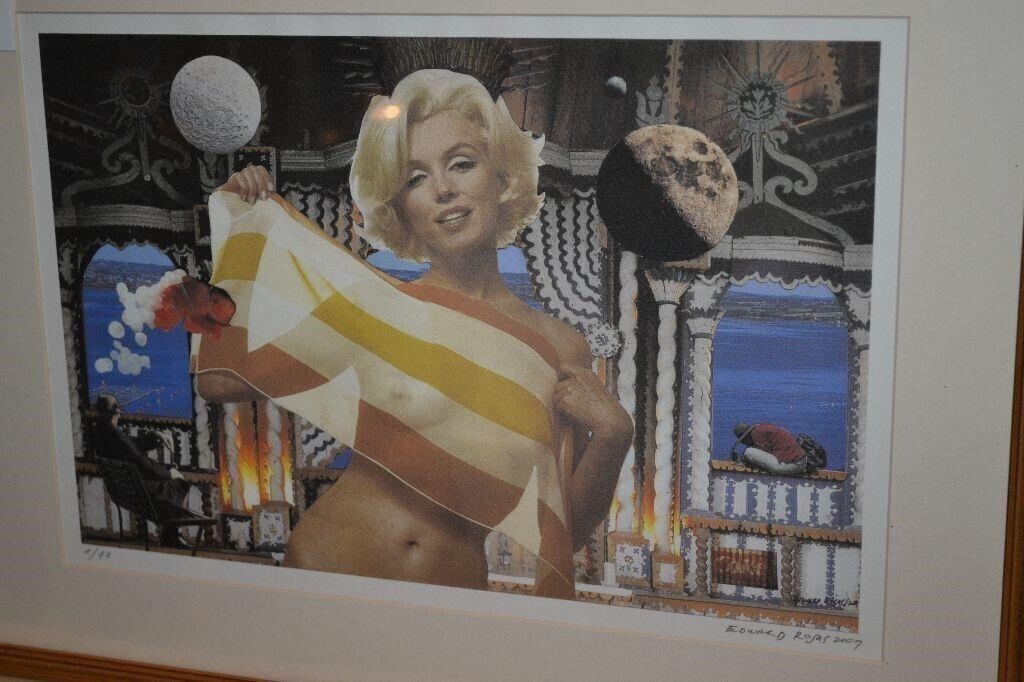 Edward J Rojas Artwork Collage of Marilyn Monroe