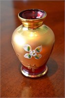 Murano Venetian Ruby Red Small Vase