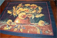 Sunflowers in a Copper Pot Wall Hanging Tapestry