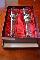 Arthur Court Bull & Bear Beer Pilsner Glasses Box
