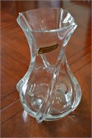 Baccarat Crystal Glass Serpentine Swirl 10" Vase