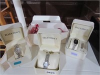 3 Silver Ellen Tracy Women's Watches - Box of