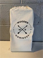 Wooden Outdoor Dominoes in Bag