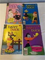 4 Daffy Duck  "Gold key" Comics  Warner Bros.