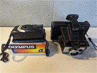 2 Cameras, Olympus & Polaroid Colorpack