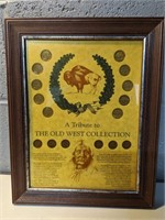 A Tribute to the oldwest coins Framed