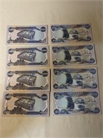 8 - 5000 Dinars from Central bank of Iraq
