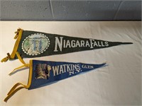 2 Vintage Pendants, Watkins Glen & Niagara Falls