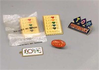 Commemorative Postage Stamp Pins/Pendant Plus