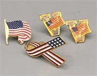 Four Patriotic Pins