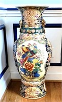 huge Chinese porcelain floor vase 33.5"   RHB