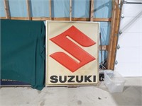 Suzuki double side sign 60x73"