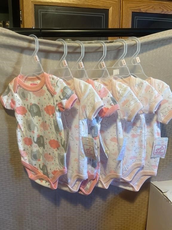 6 new infant onesies see desc for sizes