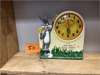 Vintage Buggs Bunny Alarm Clock Working