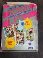 Pacific '91 Football Card Box As Is