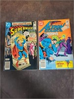 Pair of Vintage Superman Comic Books