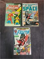 Lot of Falcon, Shazam, Space Comic Books