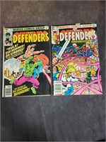Pair of Vintage The Defenders Comic Books