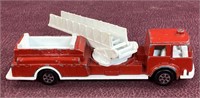 1970 Tootsie Toys Fire Truck plastic and metal,