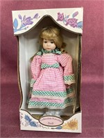 Collectible Porcelain Doll “Nita” 17” with stand,