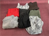 Assorted ladies slacks Size 10, Lands End sweater