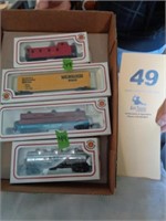 H.O. Bachman model railroad cars