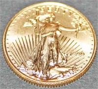 Excellent 1999 1/4oz. 10$ Gold American Eagle Coin
