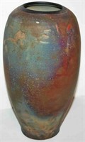 Nice Artisan Multi-Color Pottery Vase w/ Stamp