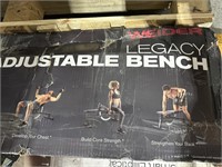 wider adjustable legacy bench open box condition
