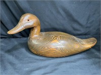 Handmade Wooden Duck Decoy Sculpture