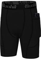 unhit Youth Boys' Compression Shorts,Boys, S