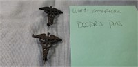 (2) WWI American Doctors Pins