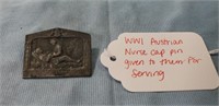 (1) WWI Austrian Nurse Cap Pin
