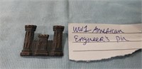 (1) WWI American Engineer's Pin