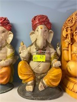APPEARS TO BE PAINTED PLASTIC GANESH (ELEPHANT GOD
