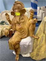 APPEARS TO BE PLASTIC GANESH (ELEPHANT GOD STATUE)