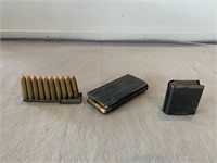 Lot of .30 Carbine Ammo w/ Empty Clip