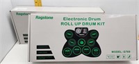 2-NEW RAGSTONE ELECTRONIC DRUM ROLLUP DRUM KIT