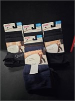 4-3ct PEDS ladies trouser socks 8-12 (display)