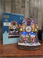 led christmas village coo coo clock w/